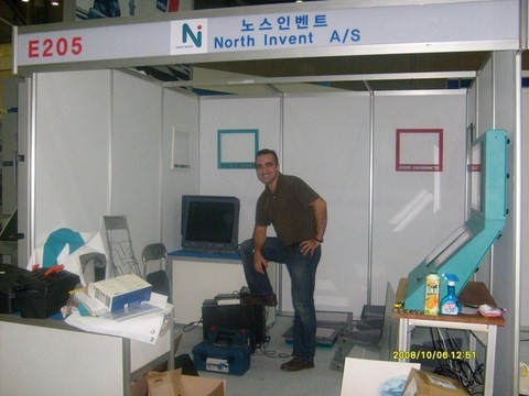 Building up of our Exhibitor's booth